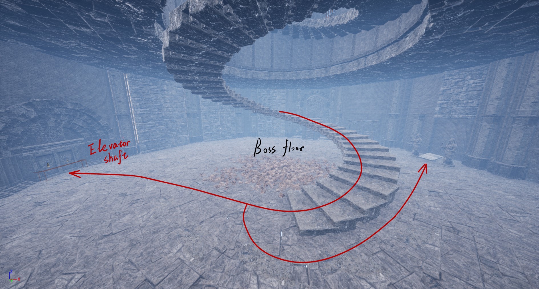 Bottom Level Route