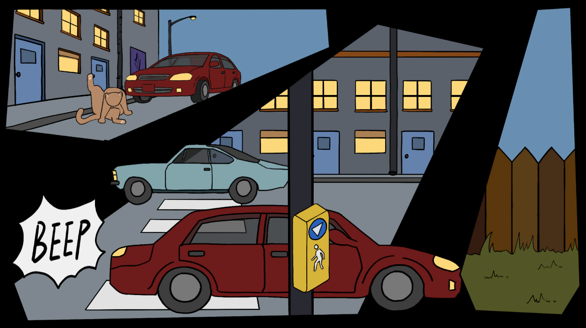 Comic scene