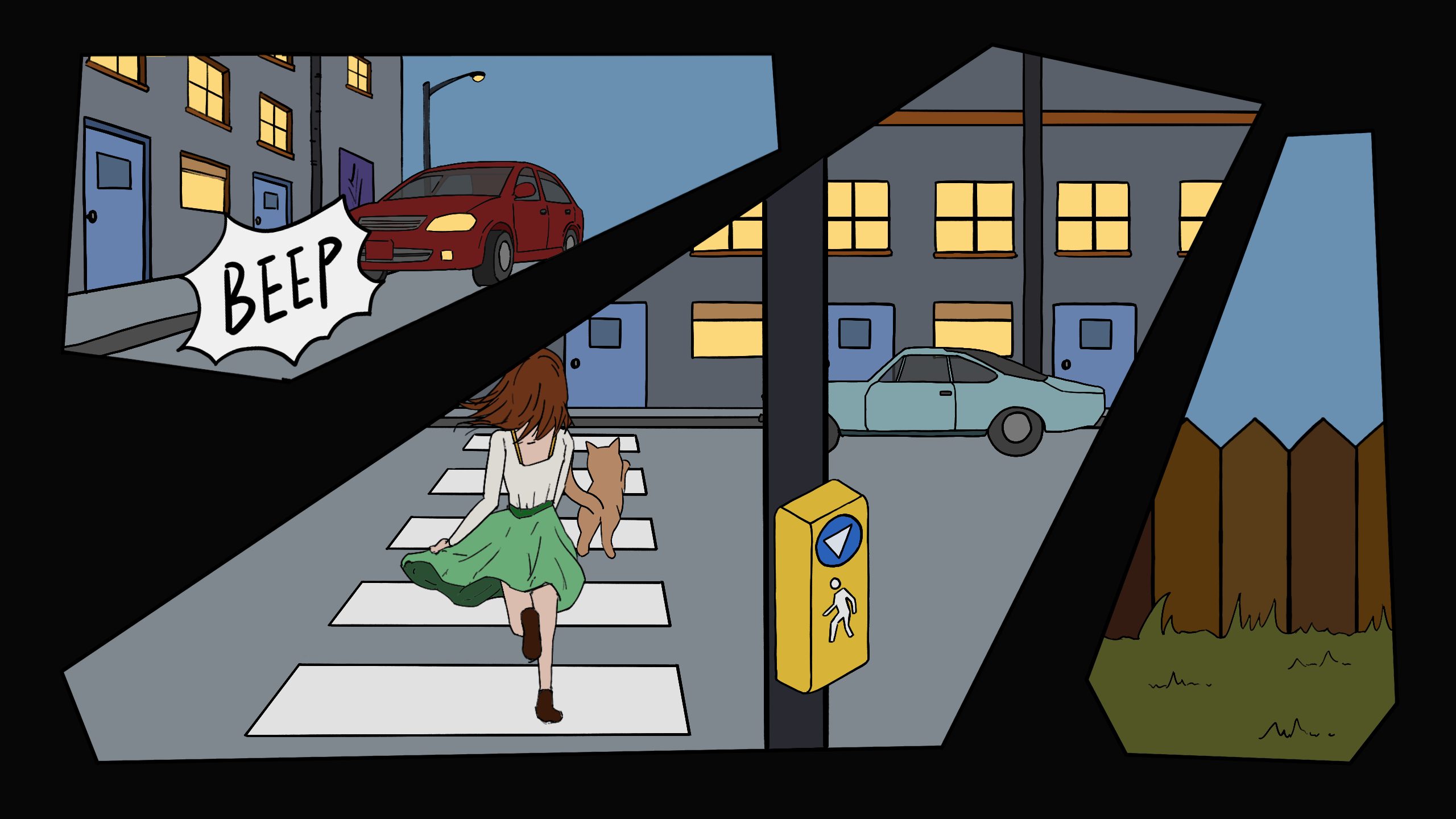Comic scene